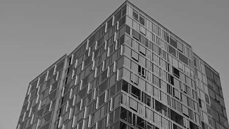 Elements and facades of buildings on the streets of Los Angeles, USA, July 2019.のeditorial素材