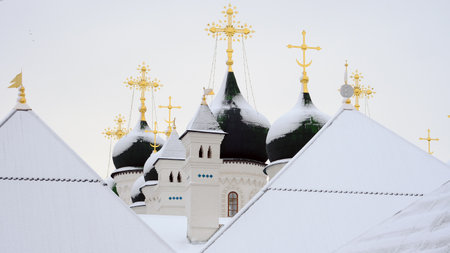 Crosses on the baths of the temple