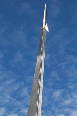 Monument to Soviet rocket Vostok. 