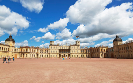 ST. PETERSBURG, RUSSIA - JULY 05, 2015: The Gatchina palace. St.-Petersburg, Russia.のeditorial素材