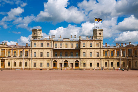 ST. PETERSBURG, RUSSIA - JULY 05, 2015: The Gatchina palace. St.-Petersburg, Russia.のeditorial素材