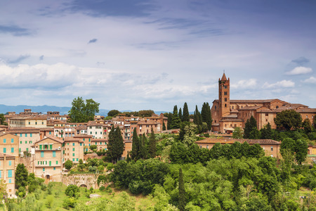 Cityscape of city Siena, Tuscany, Italy