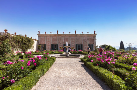 The Boboli gardens in Florence, garden Cavaliere. Italyのeditorial素材