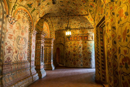 The interior of the gallery of the second tier St. Basil's Cathedral (Pokrovsky, Protection of the...