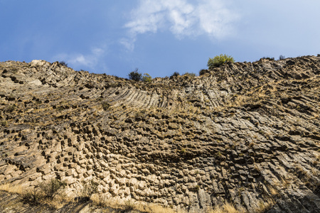 Basalt gorge of Garni in Armenia in the Kotayk region, near the village of Garni