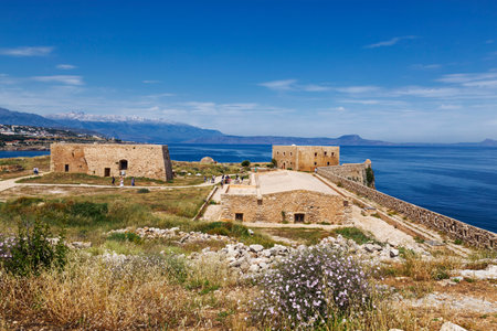 The Venetian castle Fortezza in Rethymno, Crete, Greeceのeditorial素材