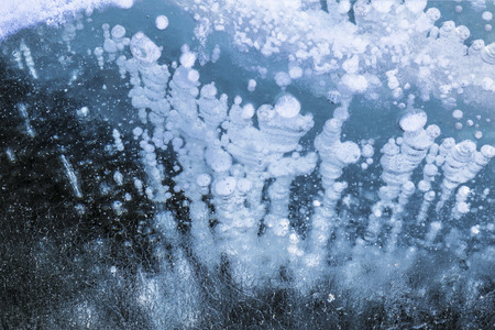 Patterns on the ice of lake Baikal. Irkutsk region, Eastern Siberia, Russia
