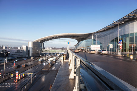 Sheremetyevo international airport. Terminal D. Moscow, Russiaのeditorial素材