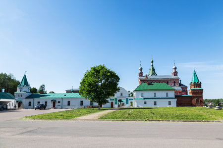 St. Nikolsky male monastery in Staraya Ladoga, Leningrad region, Russiaのeditorial素材