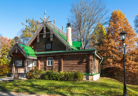 Museum-reserve "Abramtsevo". A workshop for artists built in 1873. Moscow Region, Russiaのeditorial素材