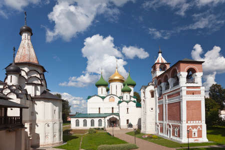 View of the architectural complex of the Spaso-Evfimiev Monastery. Suzdal, Vladimir region, Golden...
