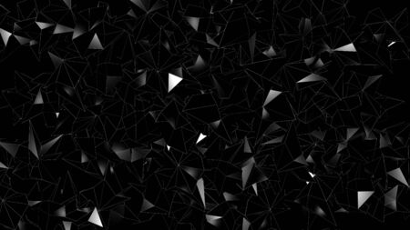 3D rendering of abstract bright polygonal triangles with a variety of surfaces. Perfect for any presentation or your own graphic projectの写真素材