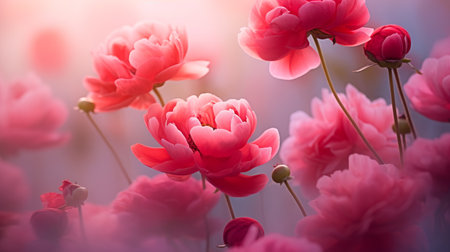 Bright colorful composition of flowers of pastel colors. Unique natural colorsの素材