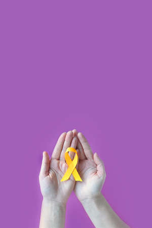 International Childhood Cancer Day. Concept I Am and I Will.の写真素材