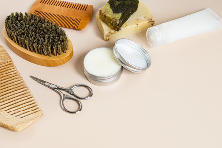 Male self-care. Natural eco cosmetic products for skin care of face, body. Cosmetic products for...