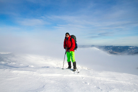 Winter hike on snowshoes.