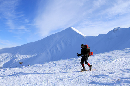 Winter hike.の写真素材