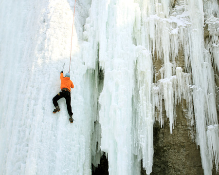 Ice climbing the North Caucasus.