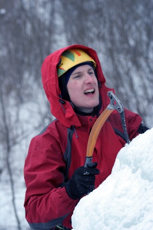 Ice climbing the North Caucasus.
