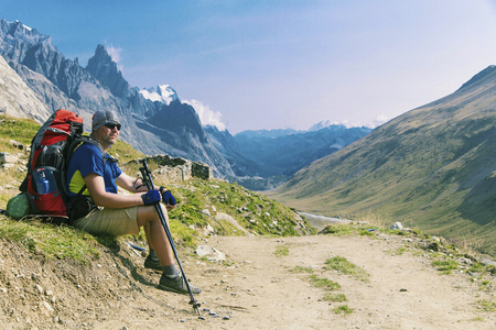 Tour du Mont Blancの写真素材