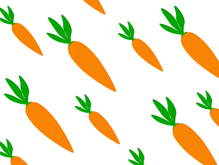 A simple design of tasty and fresh carrots on a light background