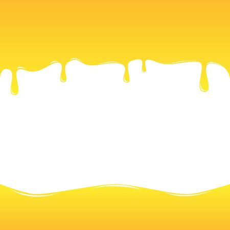 Tasty yellow honey background. Copy space vector illustrationのイラスト素材