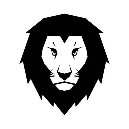Lion head icon vector illustration isolated on the white backgroundのイラスト素材