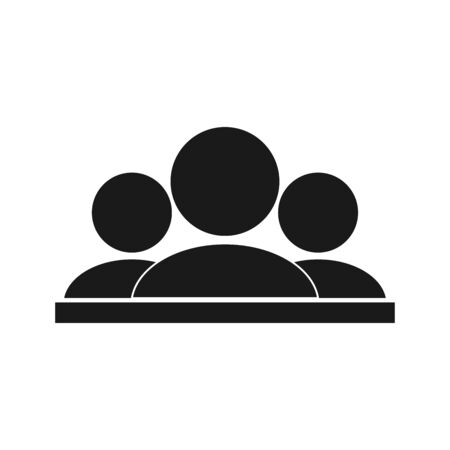 People icon design isolated on the white backgroundのイラスト素材