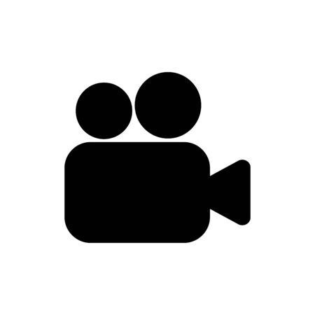 Camera cinema video icon isolated on the white backgroundのイラスト素材