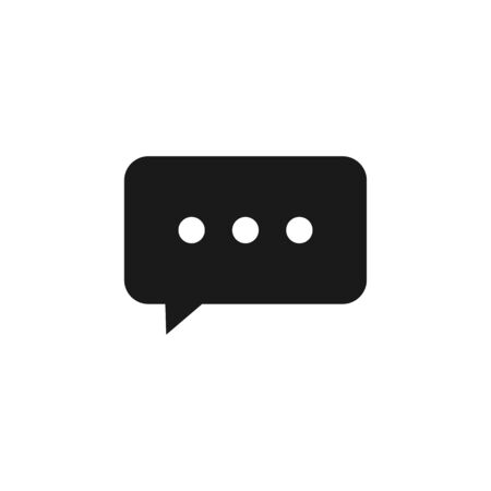 Blank empty speech bubbles vector icon illustration isolatedのイラスト素材