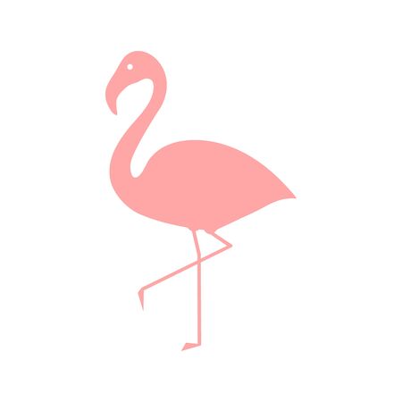 Flamingo pink icon vector illustration isolated on whiteのイラスト素材