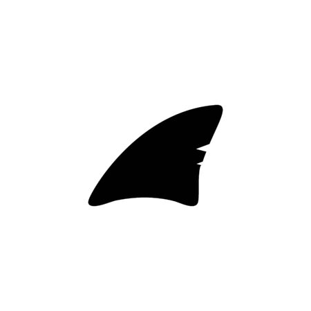 Shark fin symbol vector illustration isolated on white backgroundのイラスト素材