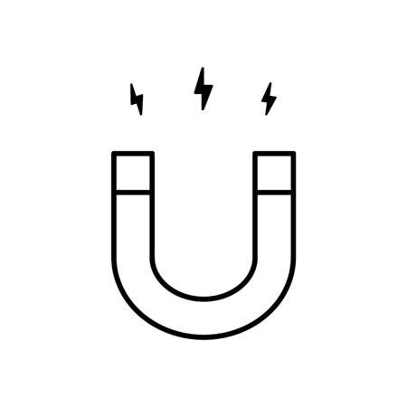 Magnet icon vector illustration isolated on white background.のイラスト素材