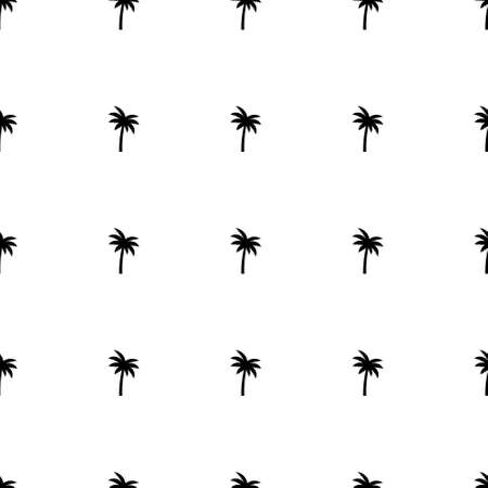 Seamless palm tree pattern texture. Palm tree print vector illustration background.のイラスト素材