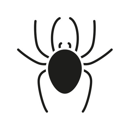 Spider icon. Vector isolated on whiteのイラスト素材