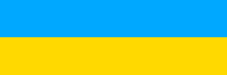 Ukrainian flag. National Ukraine flag wallpaper. Vector illustration.のイラスト素材