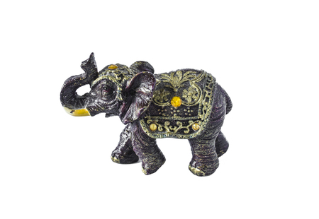 Elephant, a symbol of good luck. Feng Shui. Elephant isolated on white background.の写真素材