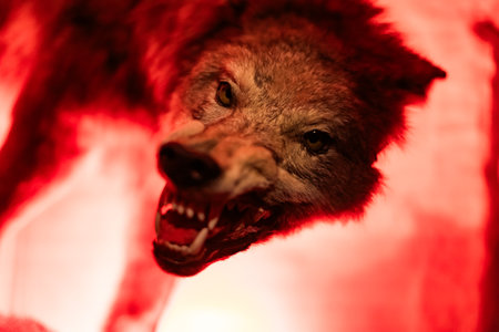 Various antique objects placed in a medieval castle interior, including wooden chests, metal locks, sculptures, old books, and candle holders. Warm light emphasizes textures, historical craftsmanship, and medieval atmosphere. Perfect for heritage, history, and interior photography.の写真素材