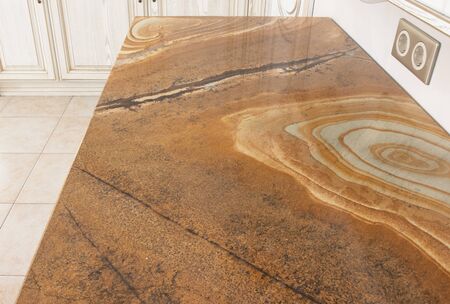 beautiful granite worktop close upの写真素材