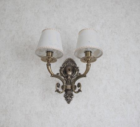 lamp hanging on the wall close-upの写真素材