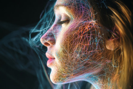 A psychologist engages in therapy, focusing on body language analysis and nonverbal communication. Their discussion enhances patient understanding of emotional signals.の素材