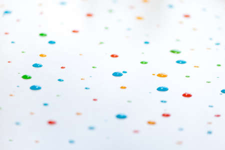 Colored drops of water, abctract background, pettern.の写真素材