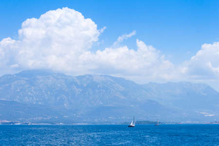 Beautiful mediterranean landscape. Montenegro, Adriatic sea.