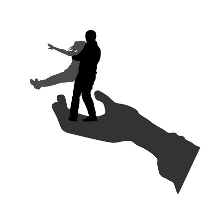 Vector silhouette of coupleのイラスト素材