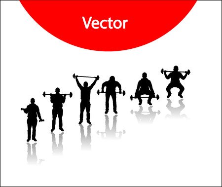 Vector silhouettes for sportsのイラスト素材