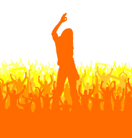 Banner with the image of a sports girl.のイラスト素材