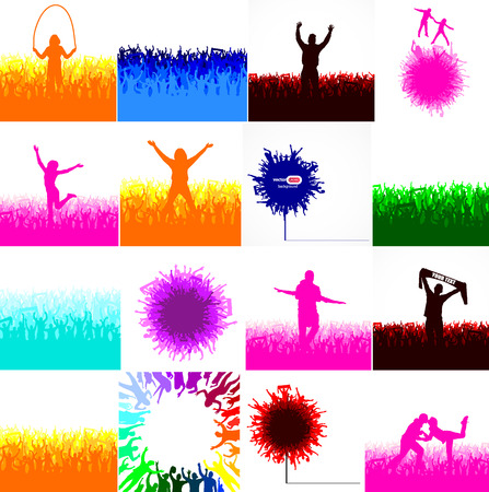 Posters for sports concerts and championships.のイラスト素材