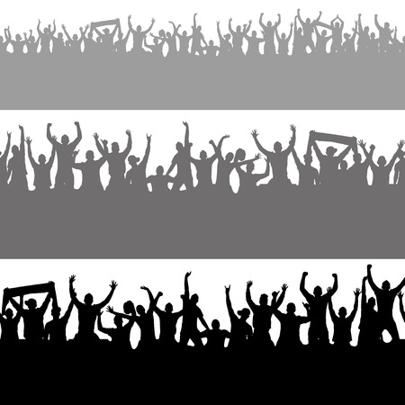 Seamless wallpaper from fans for sports championships and music concerts.のイラスト素材