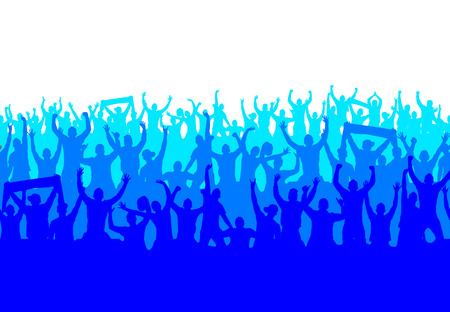 Seamless wallpaper from fans for sports championships and music concerts.のイラスト素材