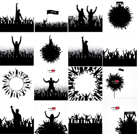 Posters for sports concerts and championships.のイラスト素材